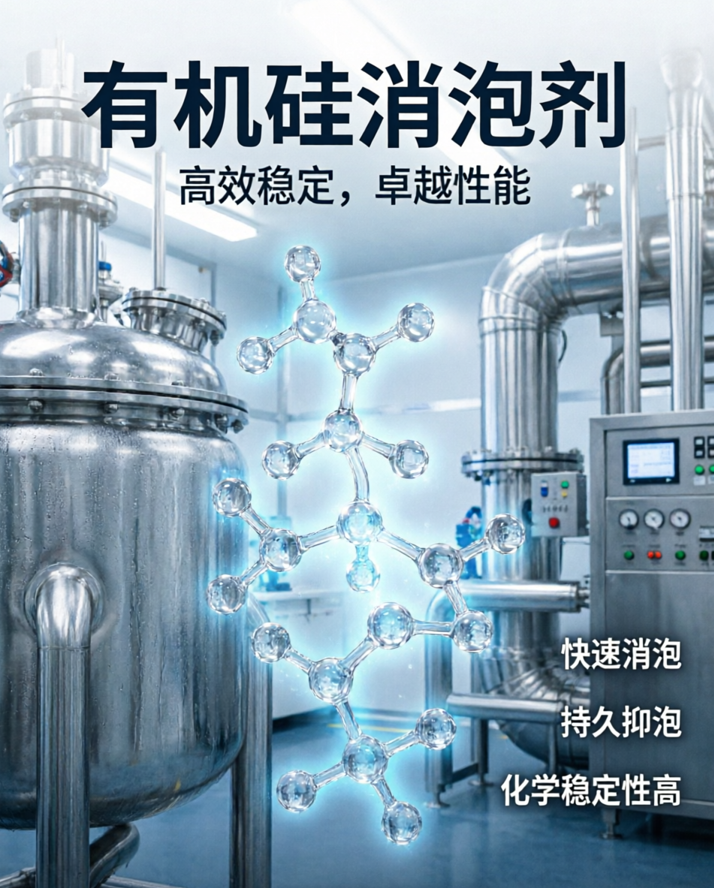 工业泡沫的“隐形克星”：一文读懂有机硅消泡剂